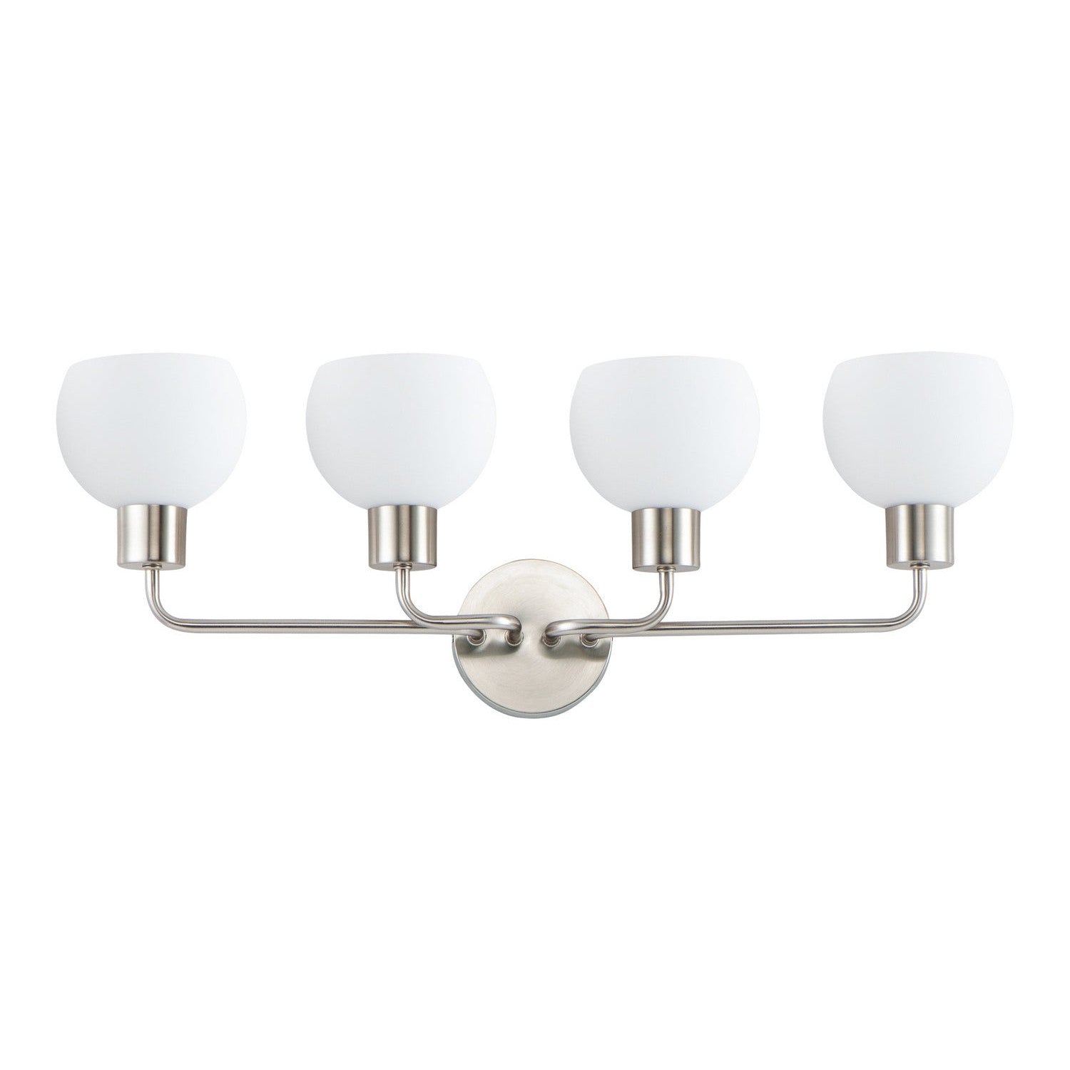 Maxim - 11274SWSN - Four Light Bath Vanity - Coraline - Satin Nickel