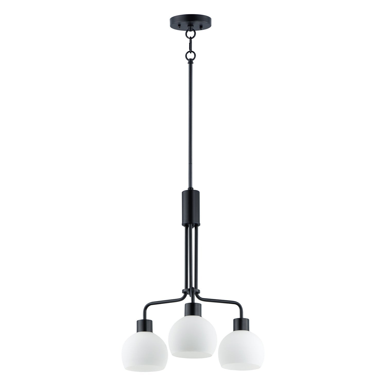 Maxim - 11276SWBK - Three Light Chandelier - Coraline - Black