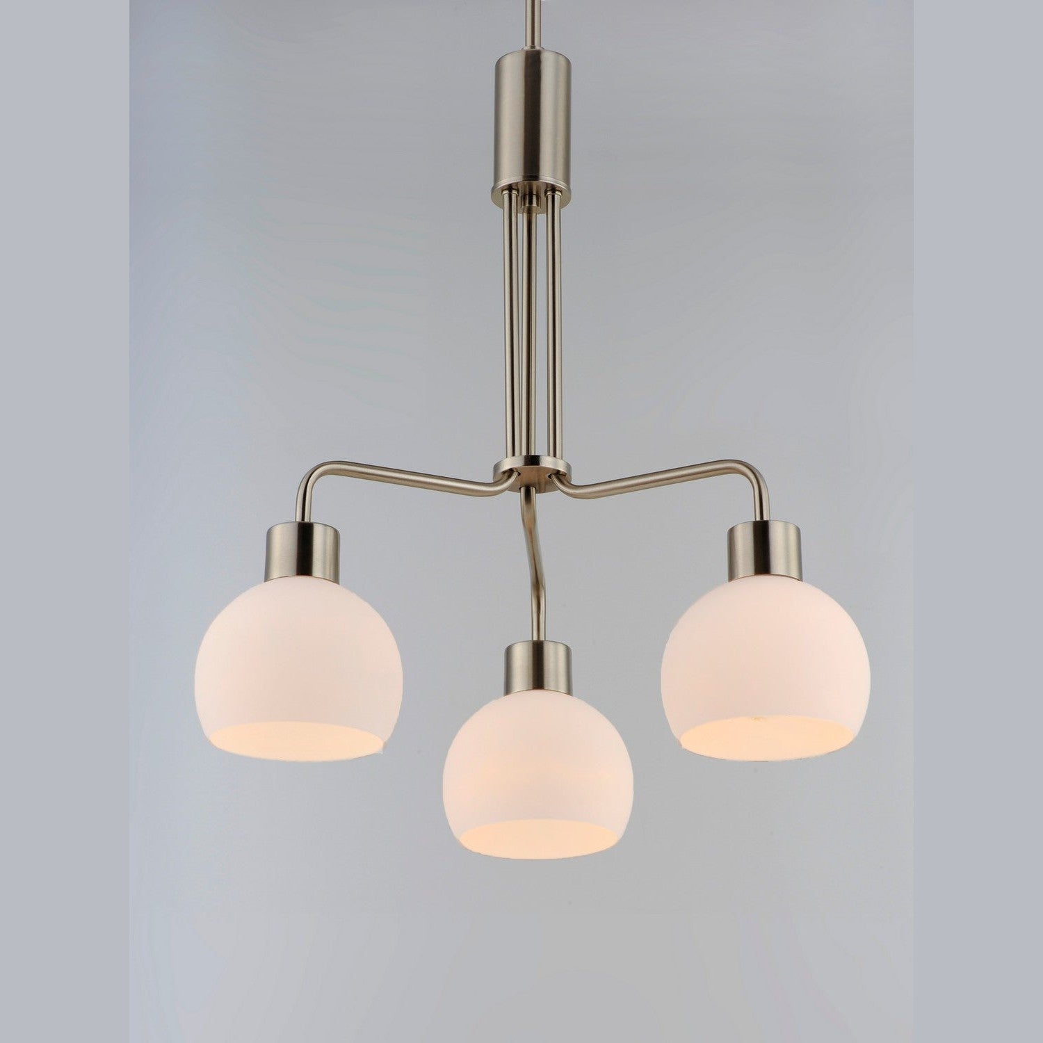Maxim - 11276SWSN - Three Light Chandelier - Coraline - Satin Nickel
