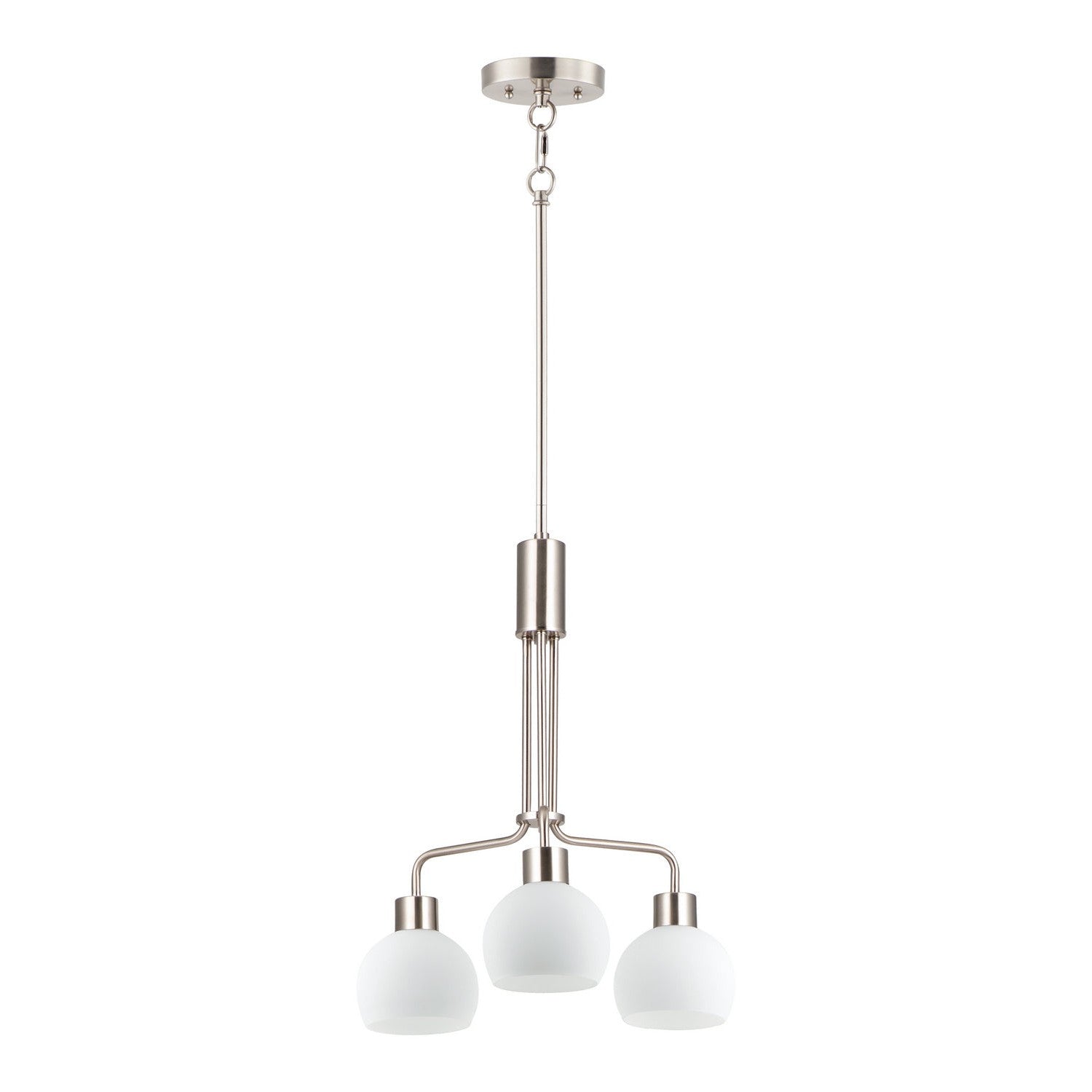 Maxim - 11276SWSN - Three Light Chandelier - Coraline - Satin Nickel