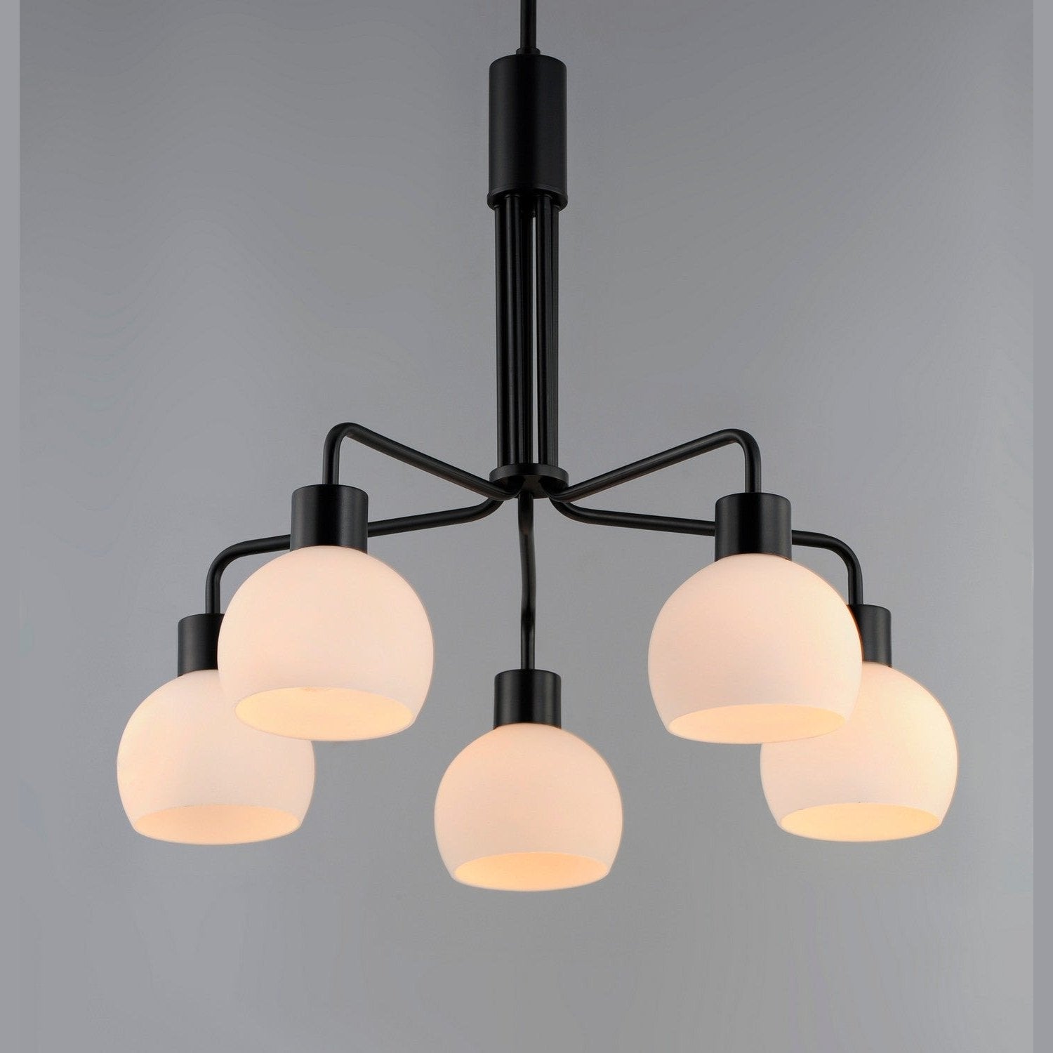 Maxim - 11277SWBK - Five Light Chandelier - Coraline - Black