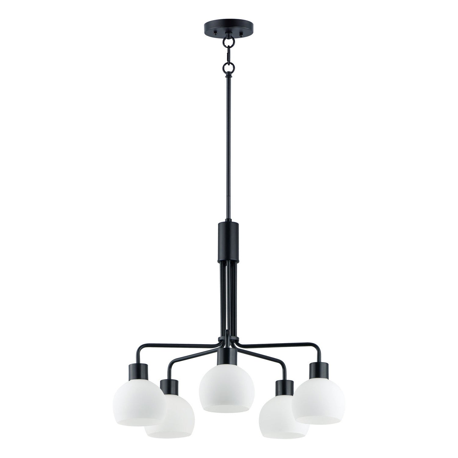 Maxim - 11277SWBK - Five Light Chandelier - Coraline - Black