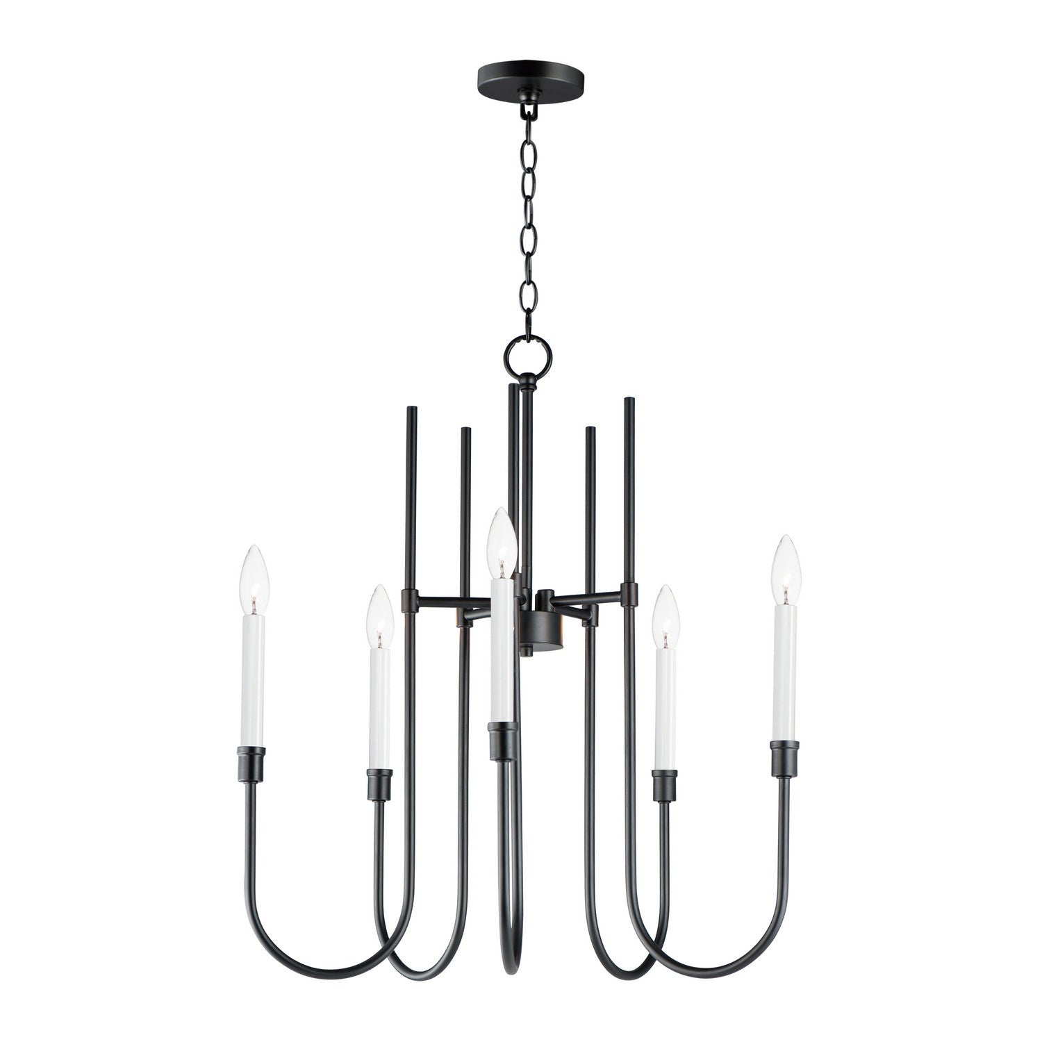 Maxim - 11285BK - Five Light Chandelier - Tux - Black
