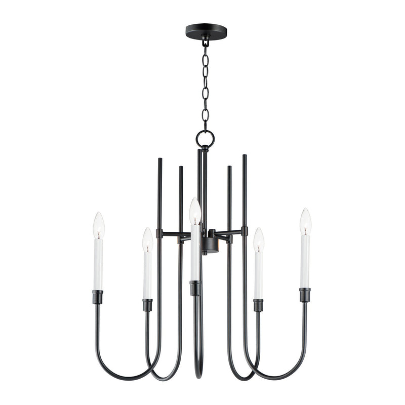 Maxim - 11285BK - Five Light Chandelier - Tux - Black
