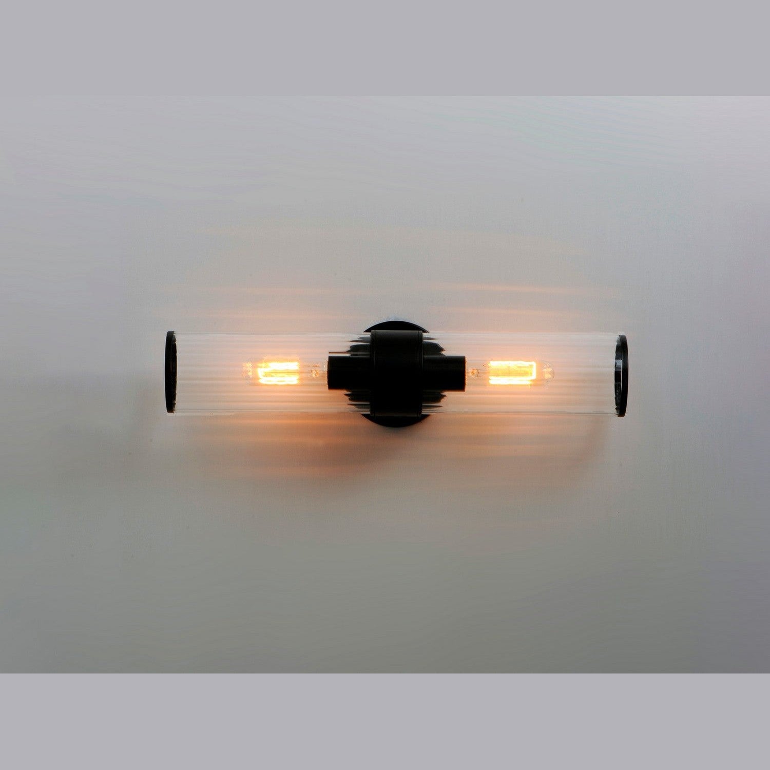 Maxim - 11472CRBK - Two Light Wall Sconce - Crosby - Black