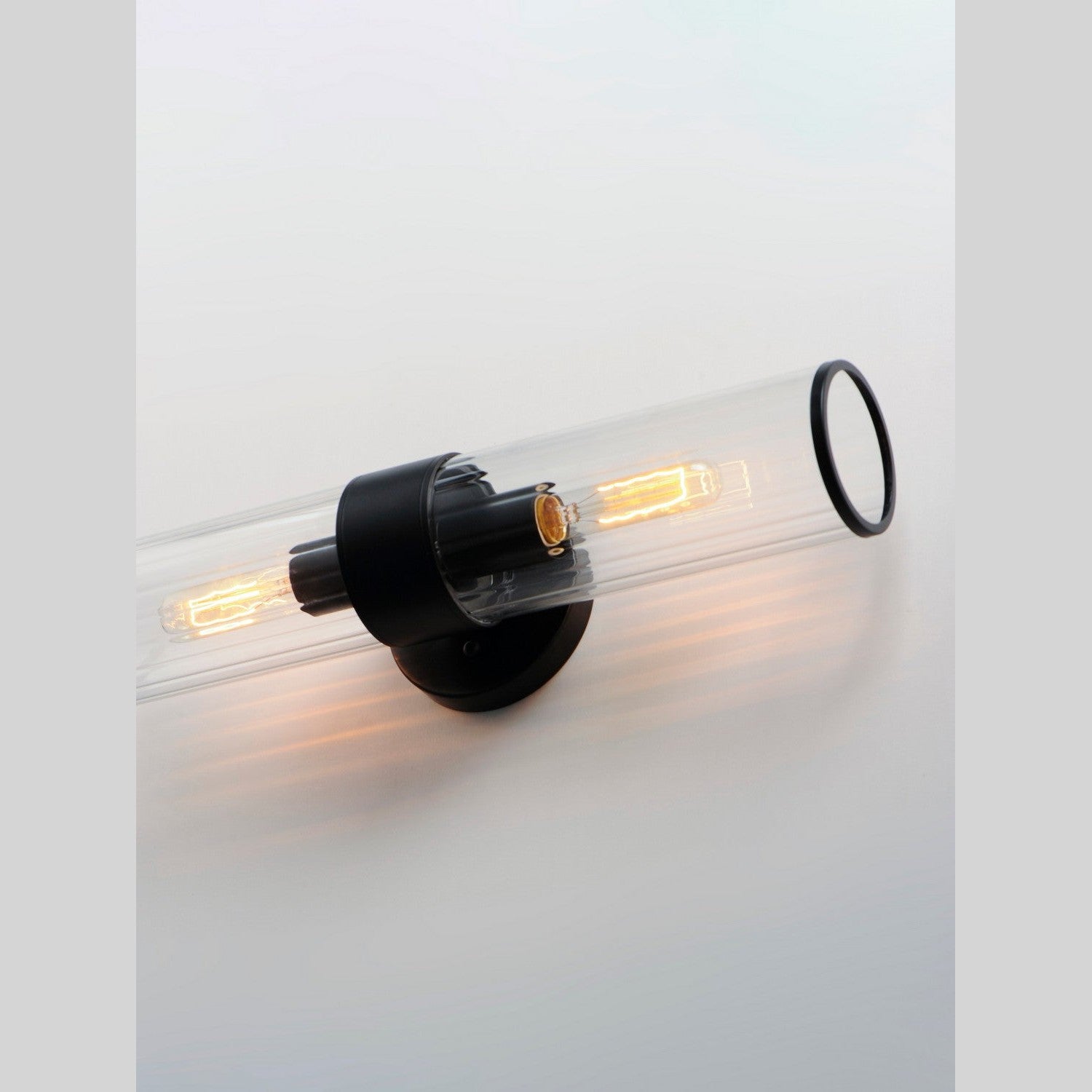 Maxim - 11472CRBK - Two Light Wall Sconce - Crosby - Black