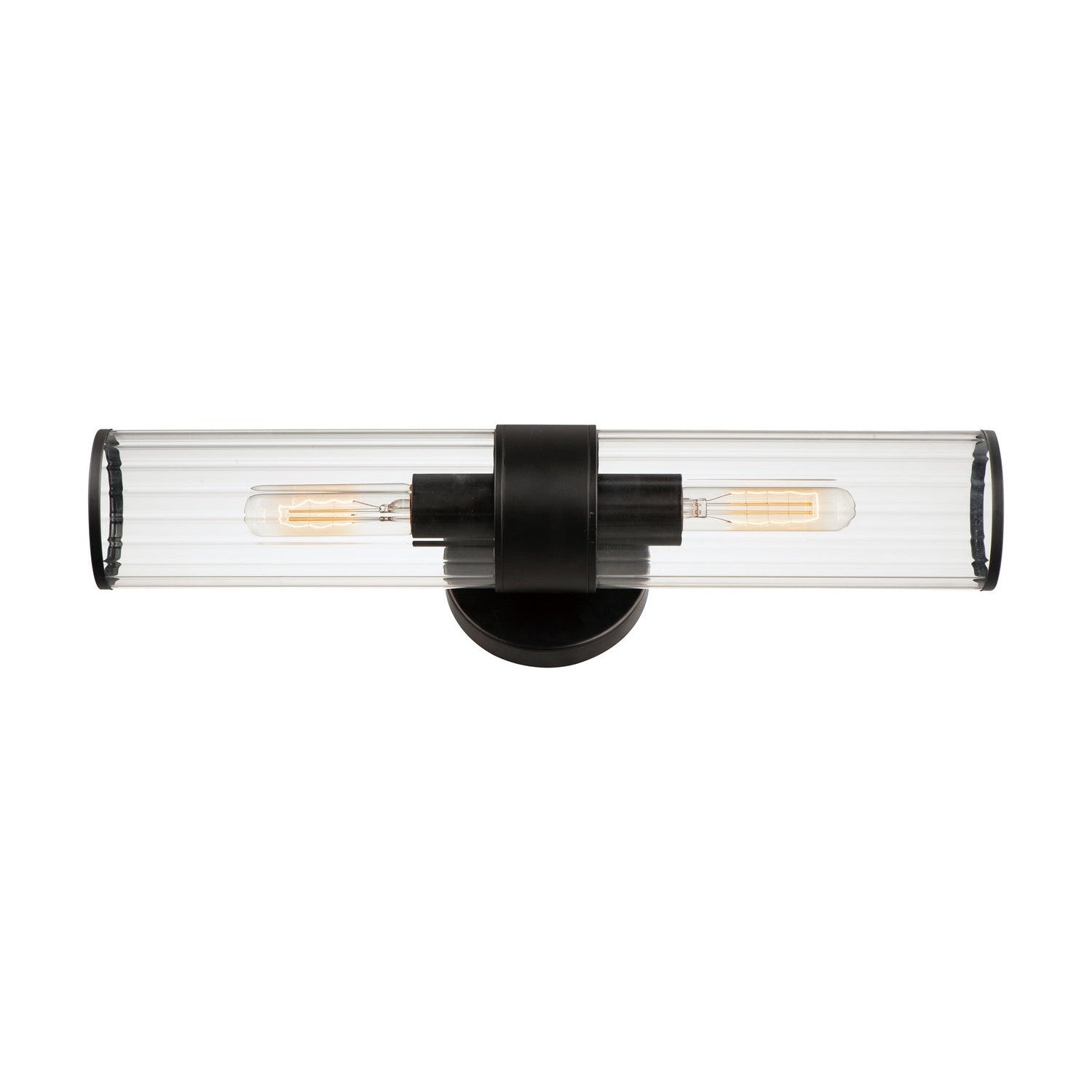 Maxim - 11472CRBK - Two Light Wall Sconce - Crosby - Black