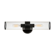 Maxim - 11472CRBK - Two Light Wall Sconce - Crosby - Black