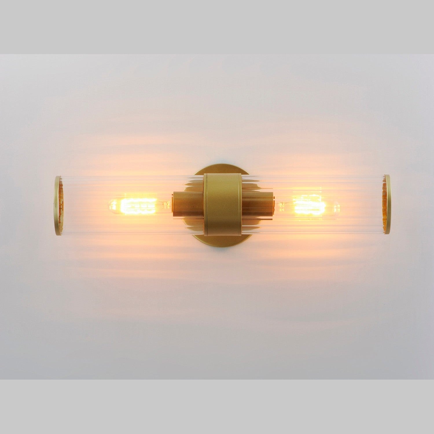 Maxim - 11472CRSBR - Two Light Wall Sconce - Crosby - Satin Brass
