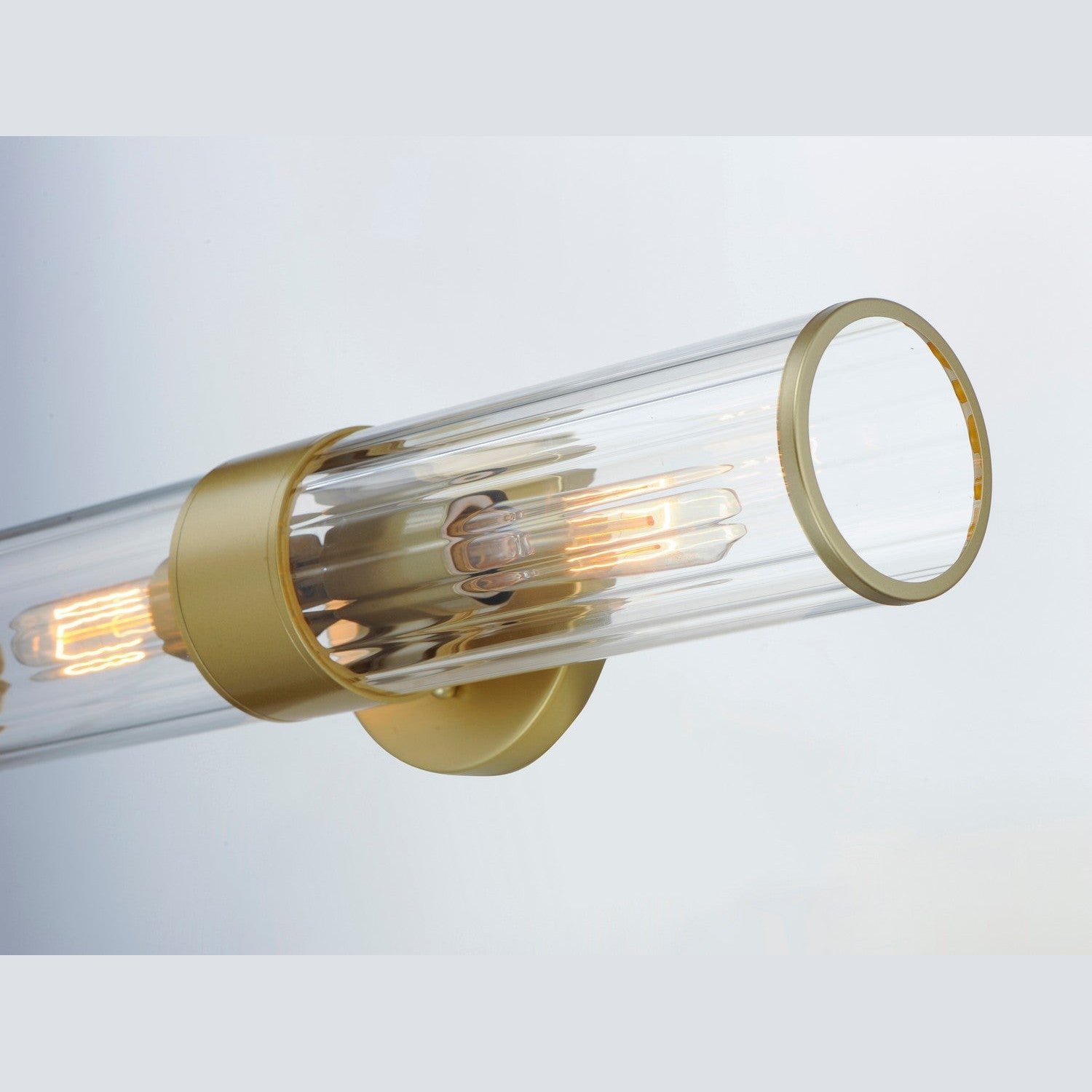 Maxim - 11472CRSBR - Two Light Wall Sconce - Crosby - Satin Brass