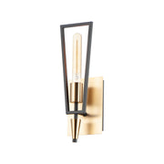 Maxim - 11651BKSBR - One Light Wall Sconce - Wings - Black / Satin Brass