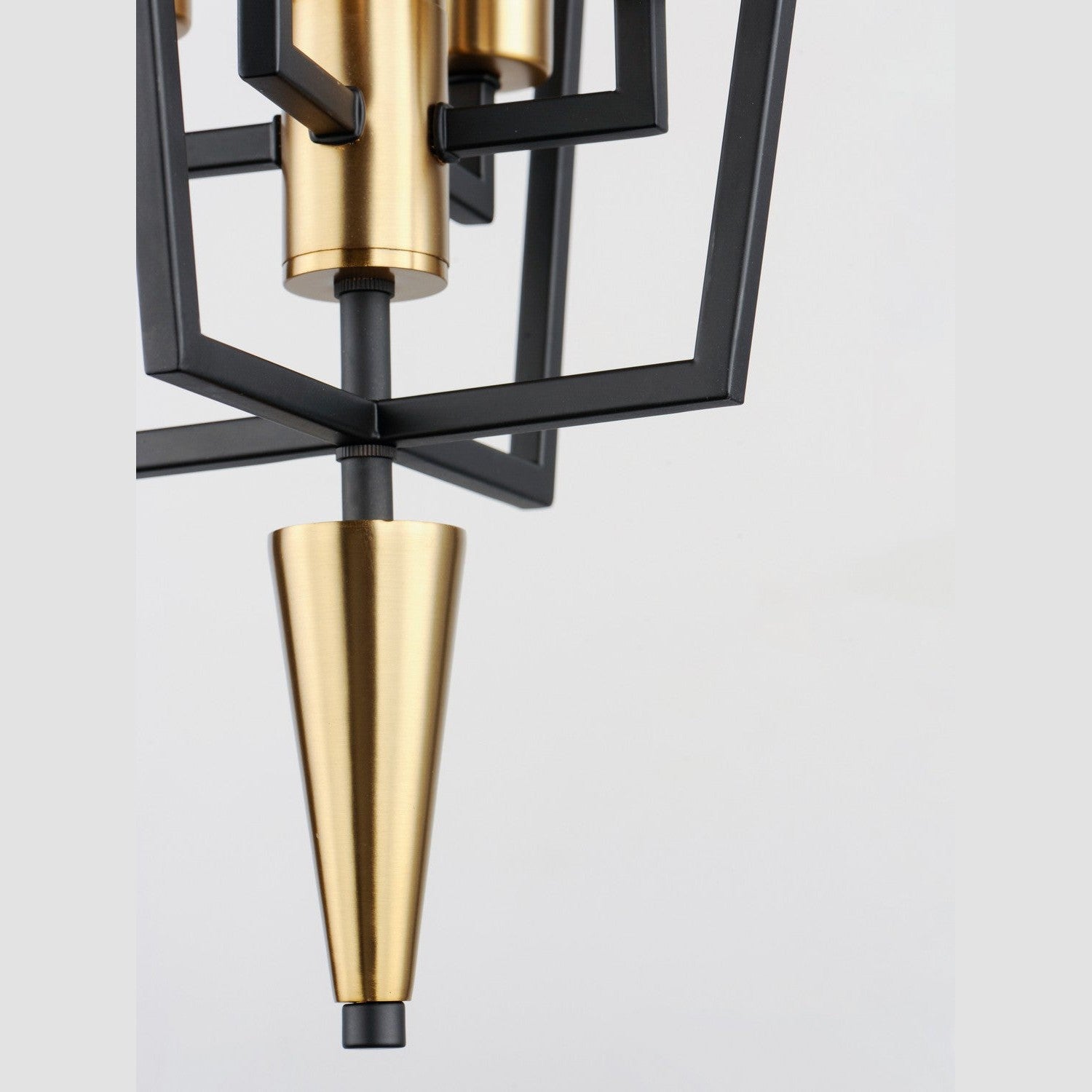Maxim - 11654BKSBR - Four Light Pendant - Wings - Black / Satin Brass