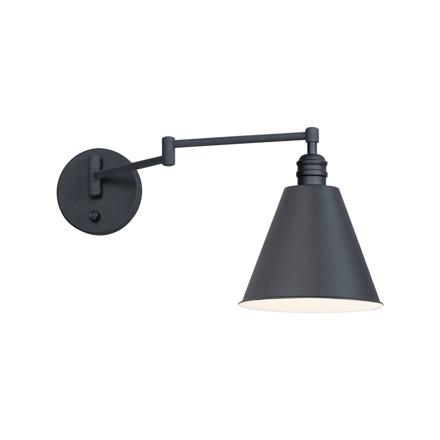 Maxim - 12220BK - One Light Wall Sconce - Library - Black