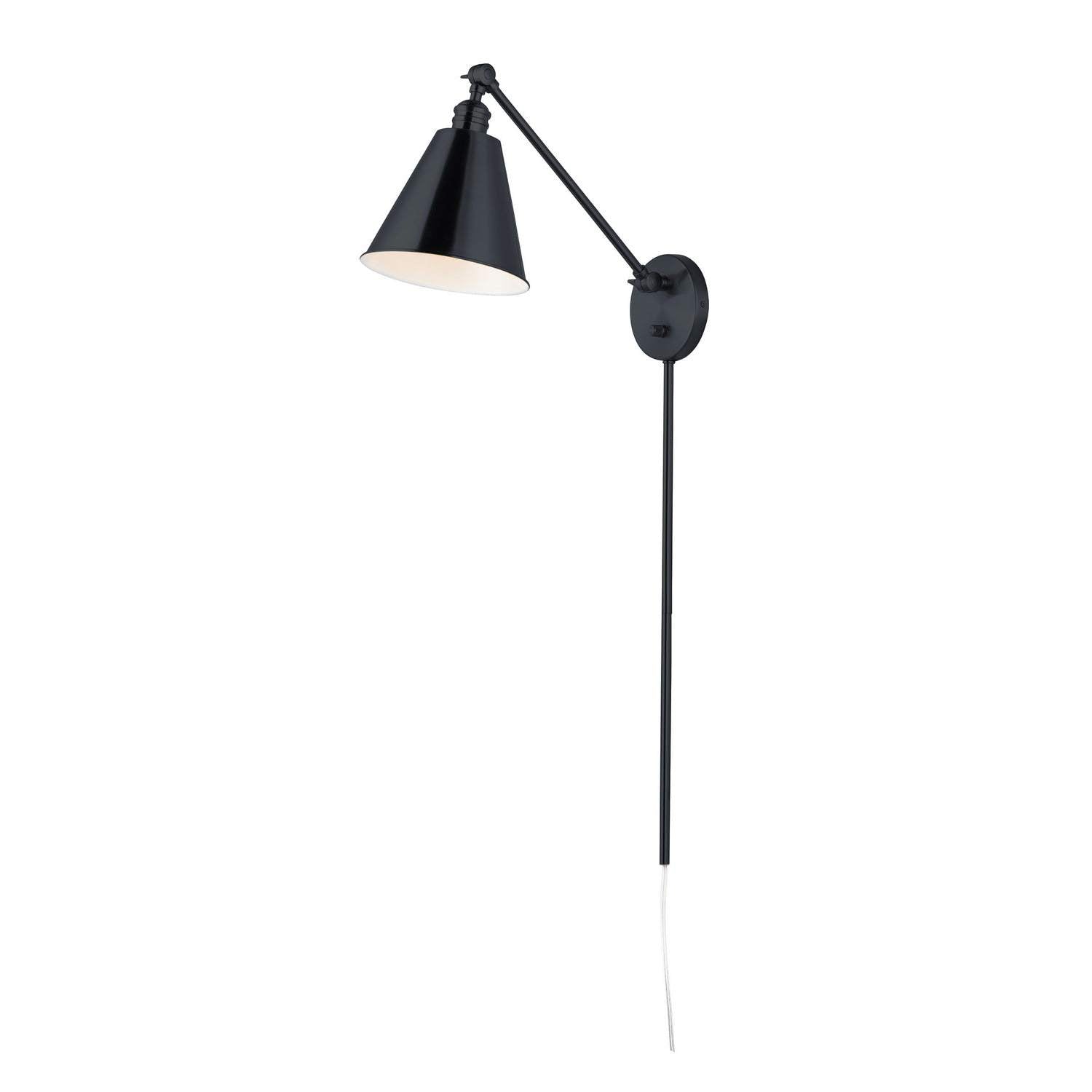 Maxim - 12222BK - One Light Wall Sconce - Library - Black