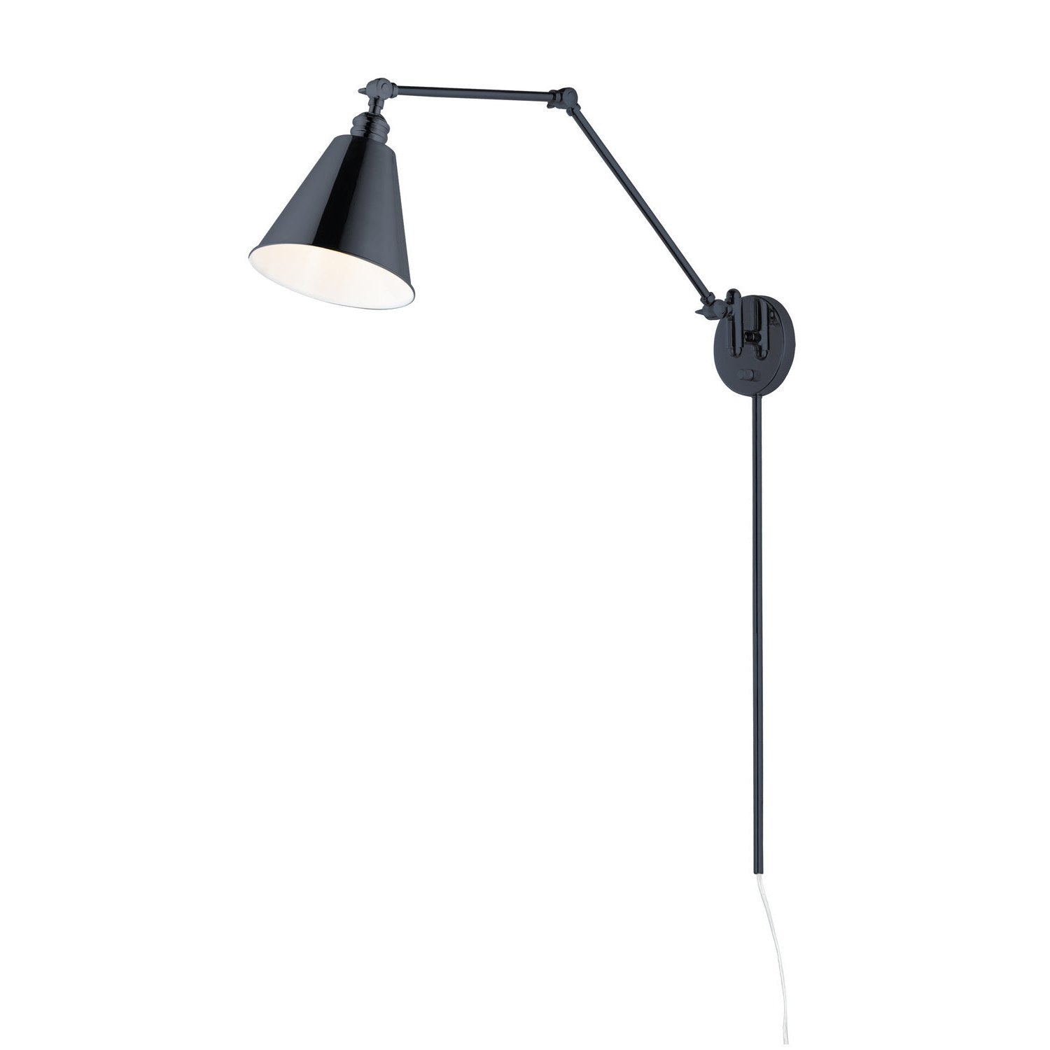 Maxim - 12224BK - One Light Wall Sconce - Library - Black