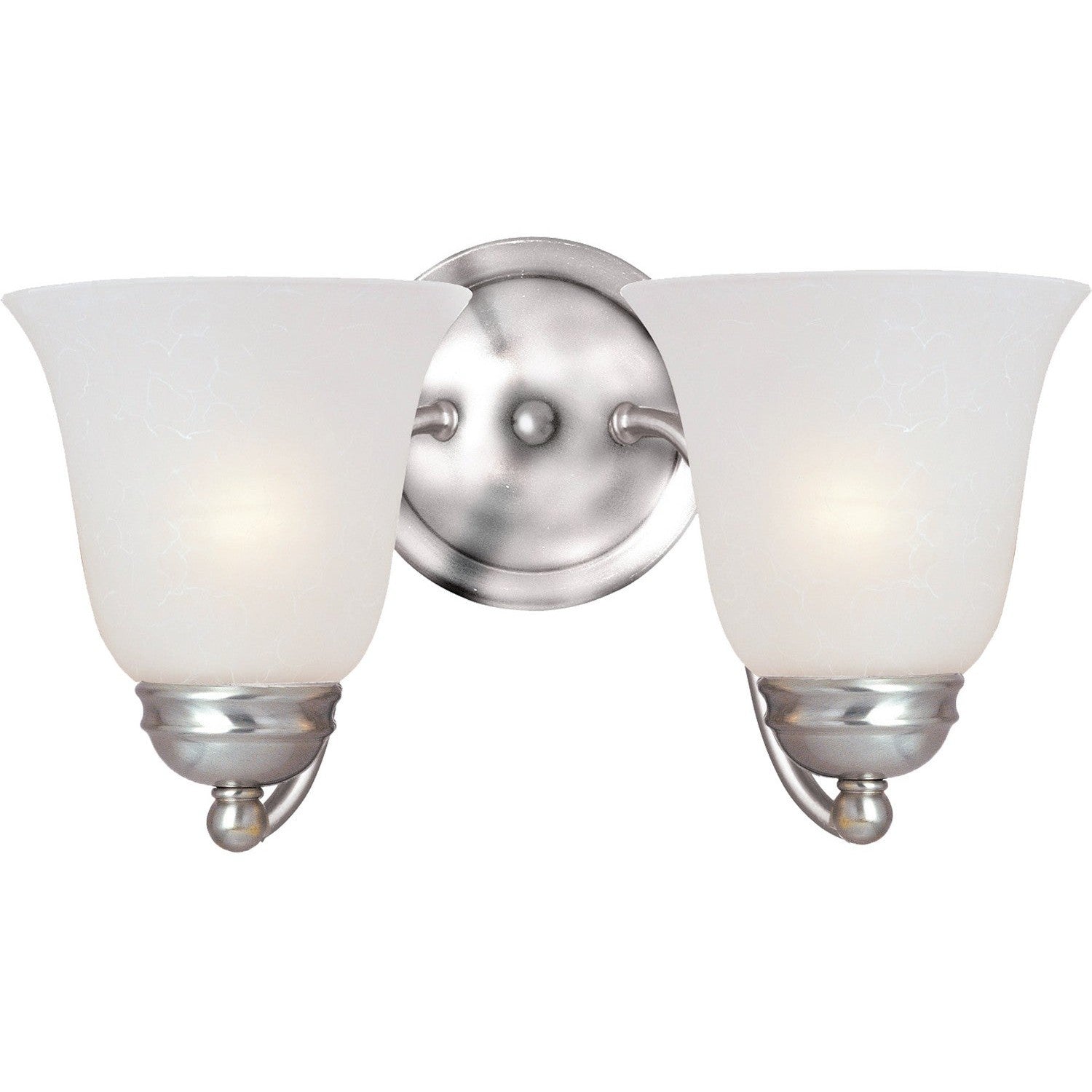 Maxim - 2121FTSN - Two Light Wall Sconce - Basix - Satin Nickel