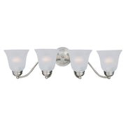 Maxim - 2123FTSN - Four Light Bath Vanity - Basix - Satin Nickel