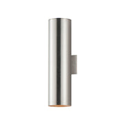 Maxim - 26105AL - Two Light Outdoor Wall Lantern - Outpost - Brushed Aluminum
