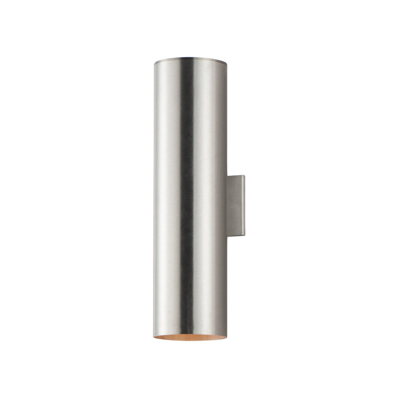 Maxim - 26105AL - Two Light Outdoor Wall Lantern - Outpost - Brushed Aluminum