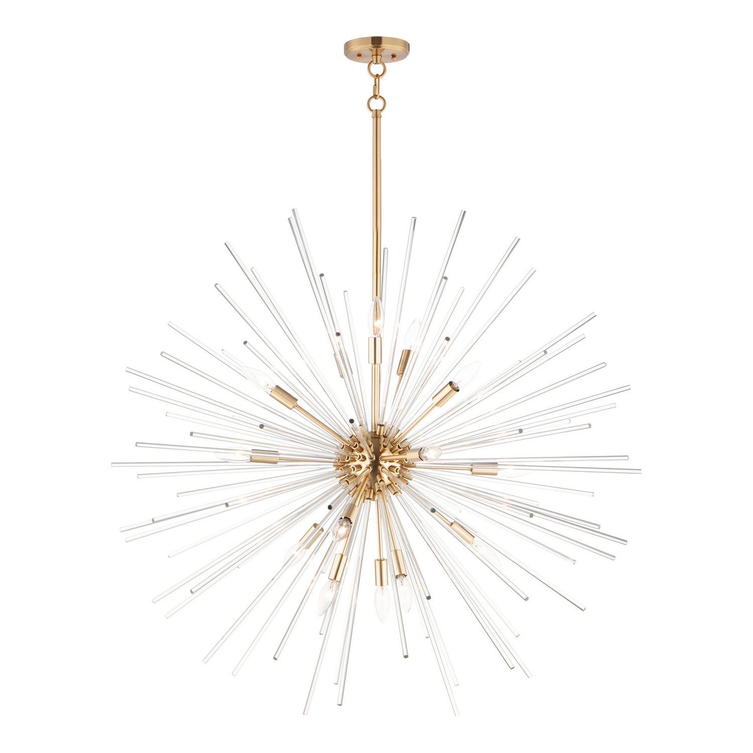 Maxim - 28666CLSBR - 16 Light Pendant - Polaris - Satin Brass