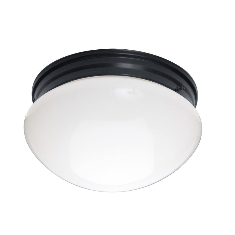 Maxim - 5881WTBK - Two Light Flush Mount - Essentials - 588x - Black