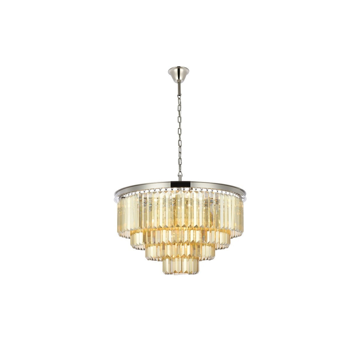 Elegant Lighting - 1231D32PN-GT/RC - 17 Light Chandelier - Sydney - Polished Nickel