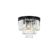 Elegant Lighting - 1231F20MB/RC - Nine Light Flush Mount - Sydney - Matte Black