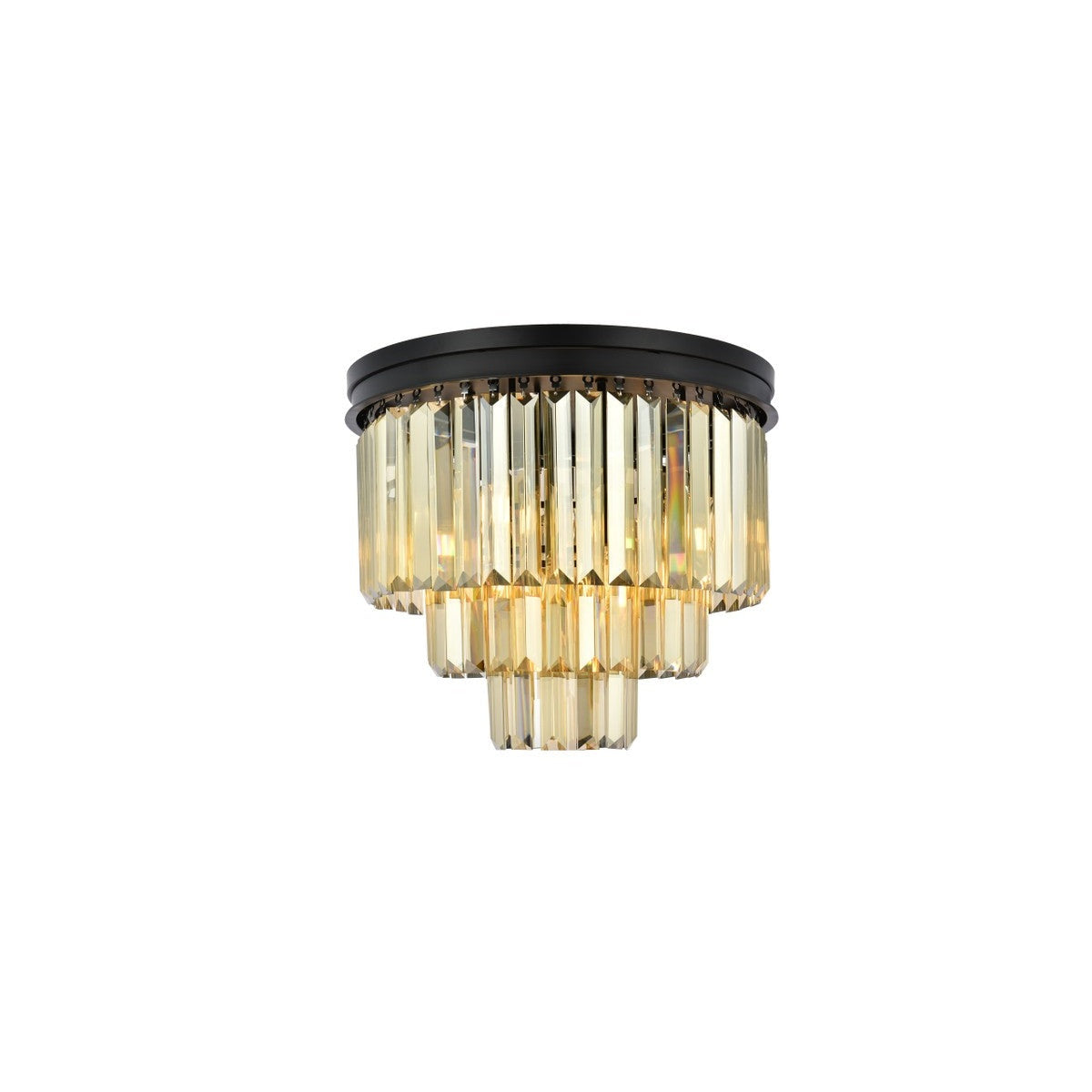 Elegant Lighting - 1231F20MB-GT/RC - Nine Light Flush Mount - Sydney - Matte Black