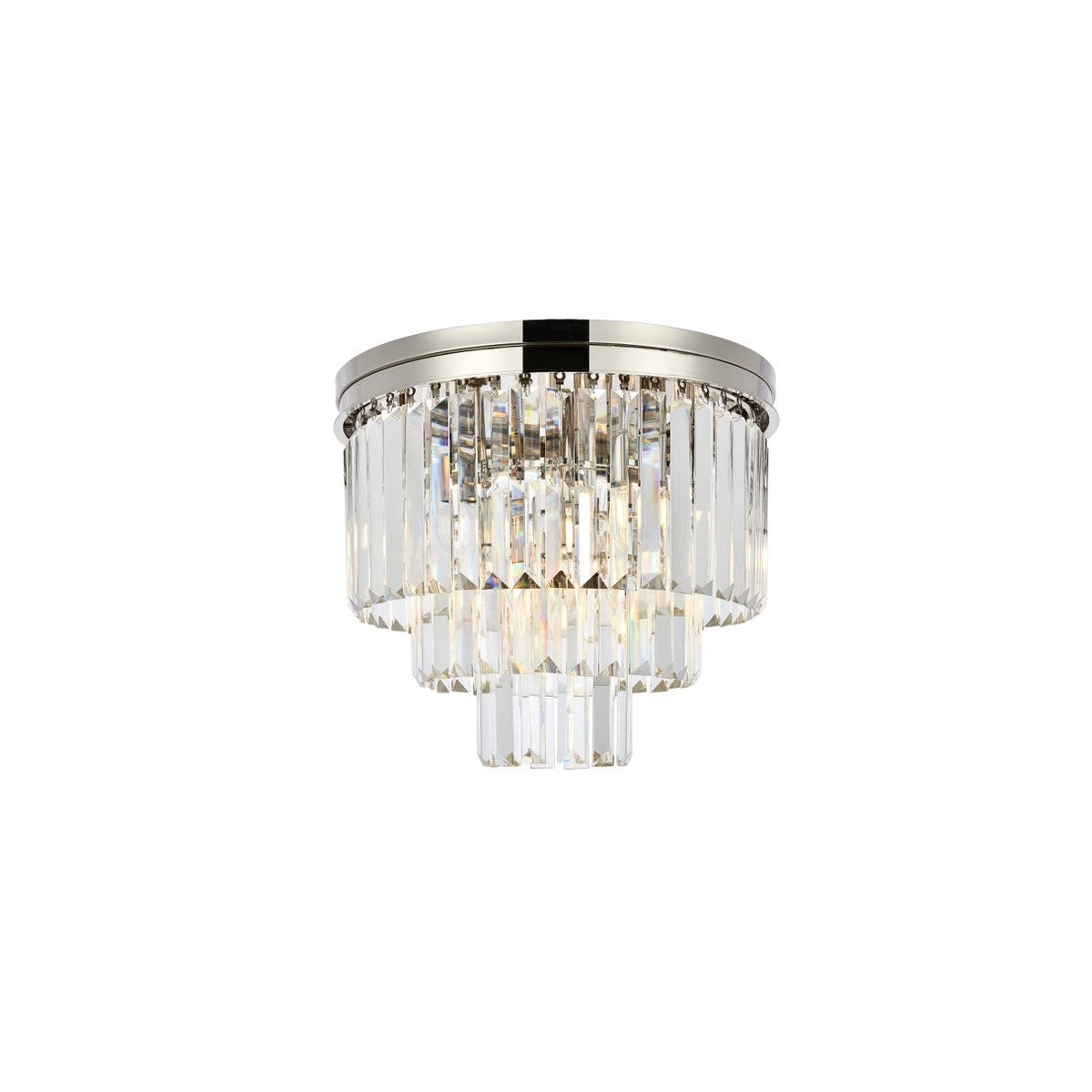 Elegant Lighting - 1231F20PN/RC - Nine Light Flush Mount - Sydney - Polished Nickel