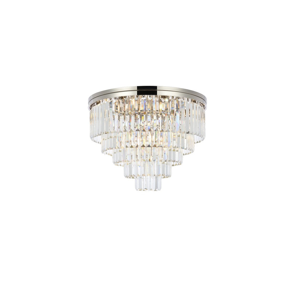 Elegant Lighting - 1231F32PN/RC - 17 Light Flush Mount - Sydney - Polished Nickel