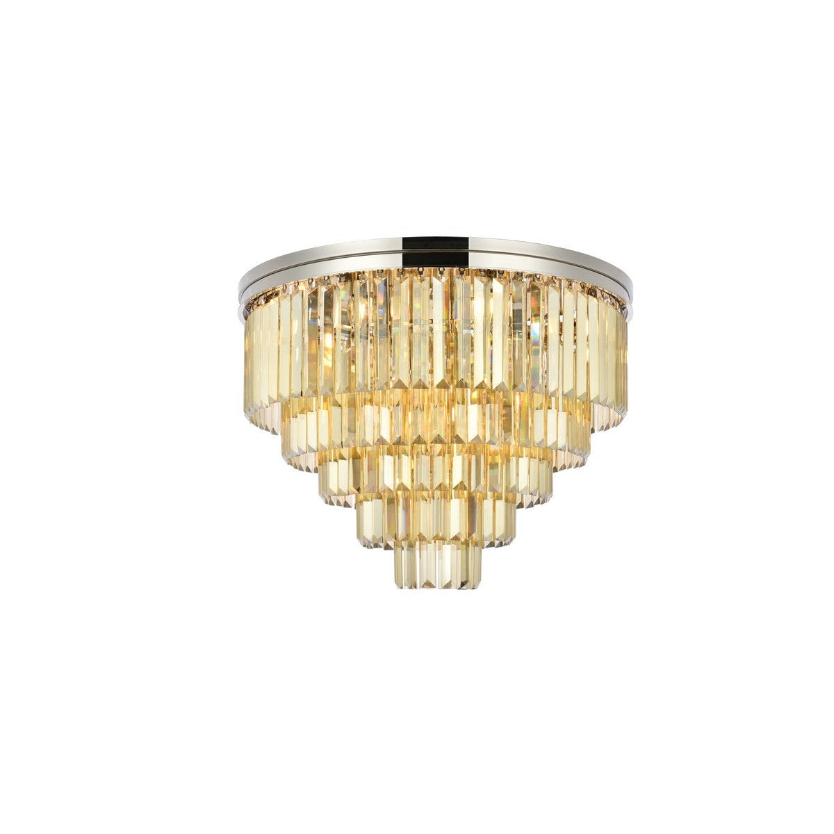 Elegant Lighting - 1231F32PN-GT/RC - 17 Light Flush Mount - Sydney - Polished Nickel