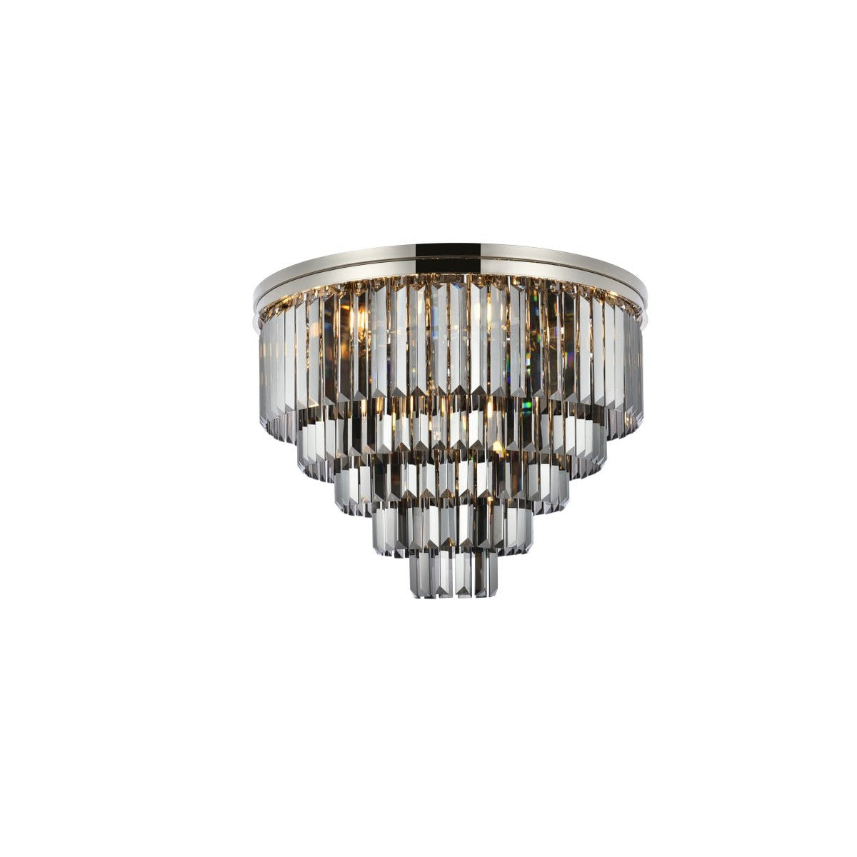 Elegant Lighting - 1231F32PN-SS/RC - 17 Light Flush Mount - Sydney - Polished Nickel
