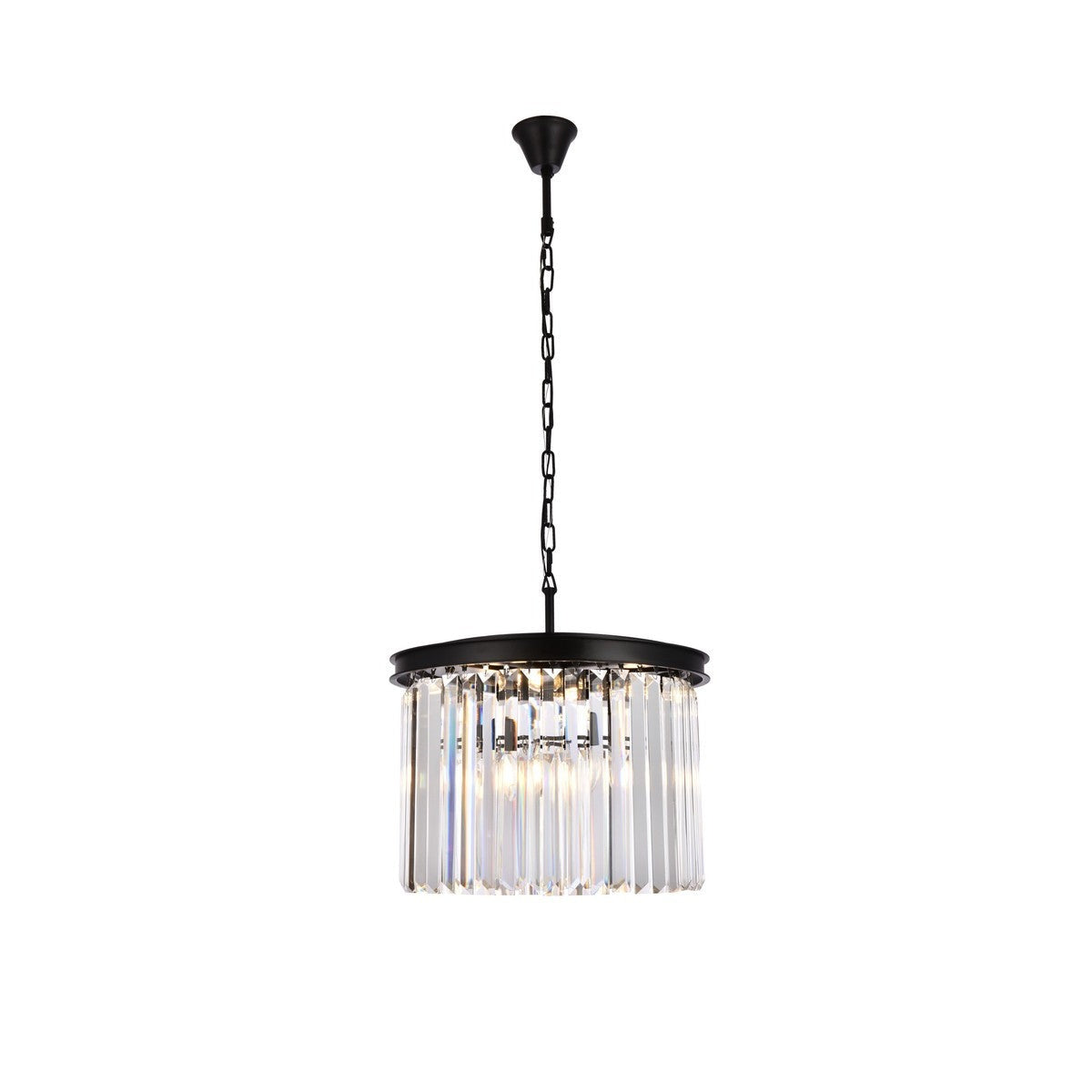 Elegant Lighting - 1238D20MB/RC - Six Light Pendant - Sydney - Matte Black