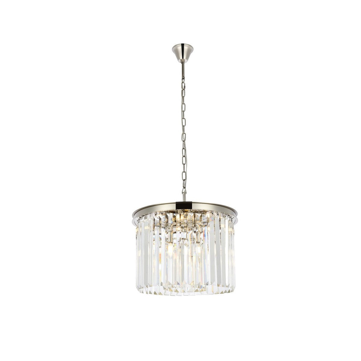 Elegant Lighting - 1238D20PN/RC - Six Light Pendant - Sydney - Polished Nickel
