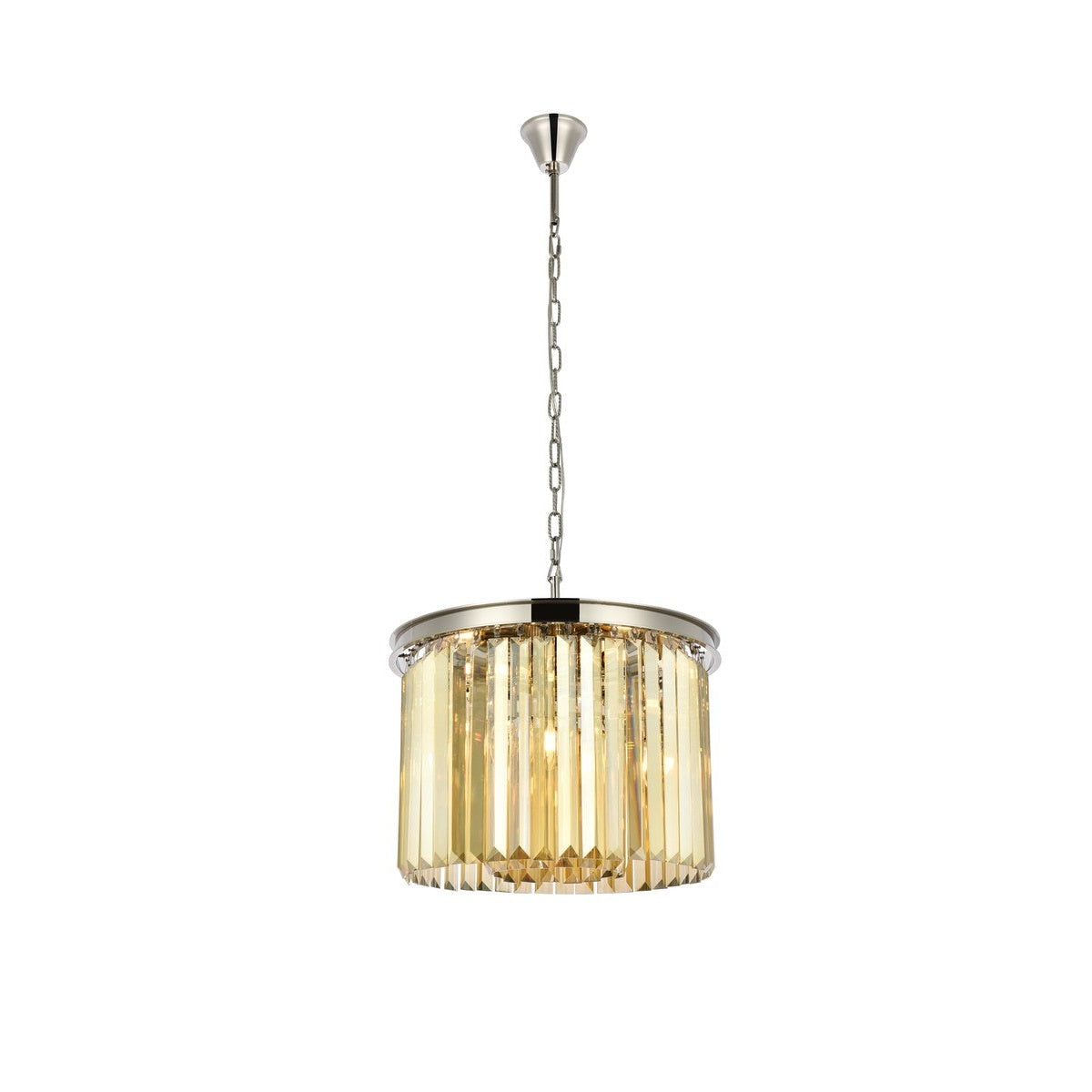 Elegant Lighting - 1238D20PN-GT/RC - Six Light Pendant - Sydney - Polished Nickel
