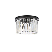 Elegant Lighting - 1238F16MB/RC - Three Light Flush Mount - Sydney - Matte Black