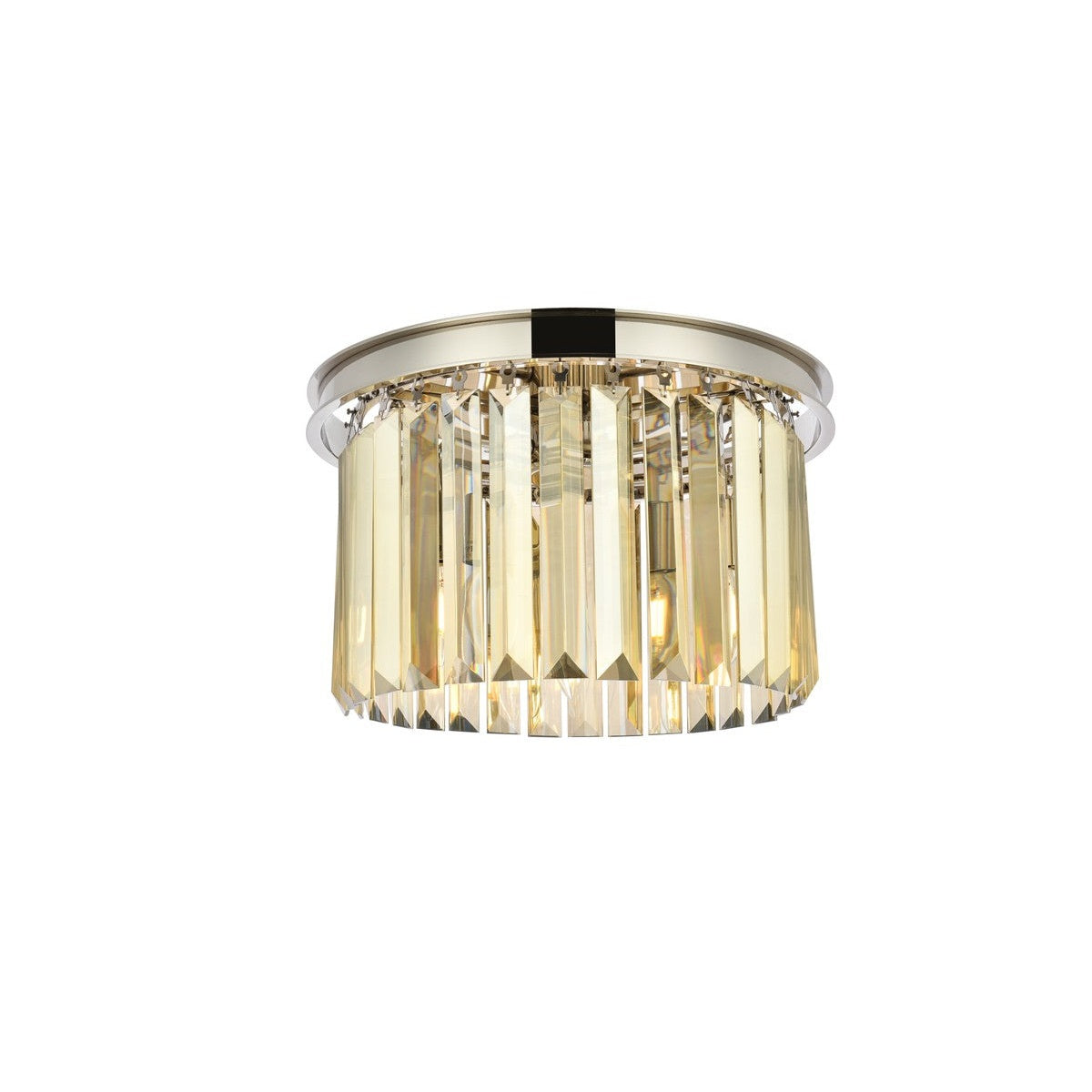 Elegant Lighting - 1238F16PN-GT/RC - Three Light Flush Mount - Sydney - Polished Nickel
