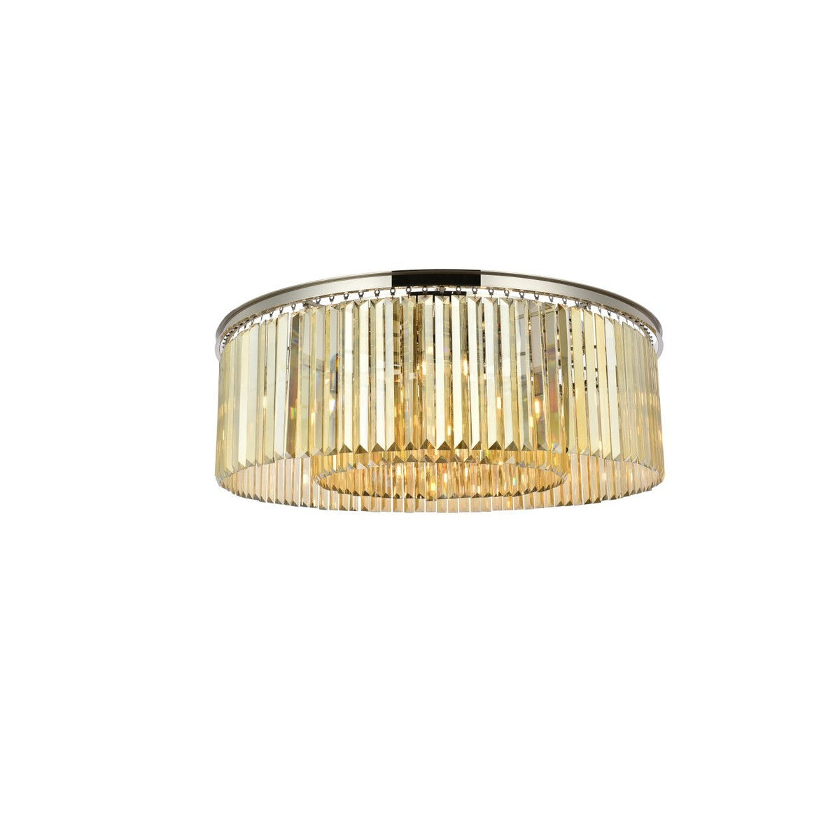 Elegant Lighting - 1238F43PN-GT/RC - Ten Light Flush Mount - Sydney - Polished nickel