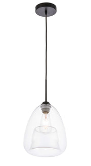 Elegant Lighting - LD5031D8BK - One Light Pendant - Kason - Black