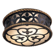 Metropolitan - N6109-20 - Two Light Flush Mount - Montparnasse - French Coal W/ Gold Leaf Highl