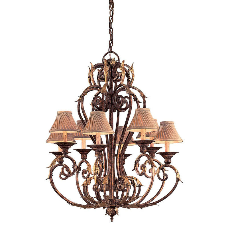 Metropolitan - N6238-355 - Eight Light Chandelier - Zaragoza - Golden Bronze