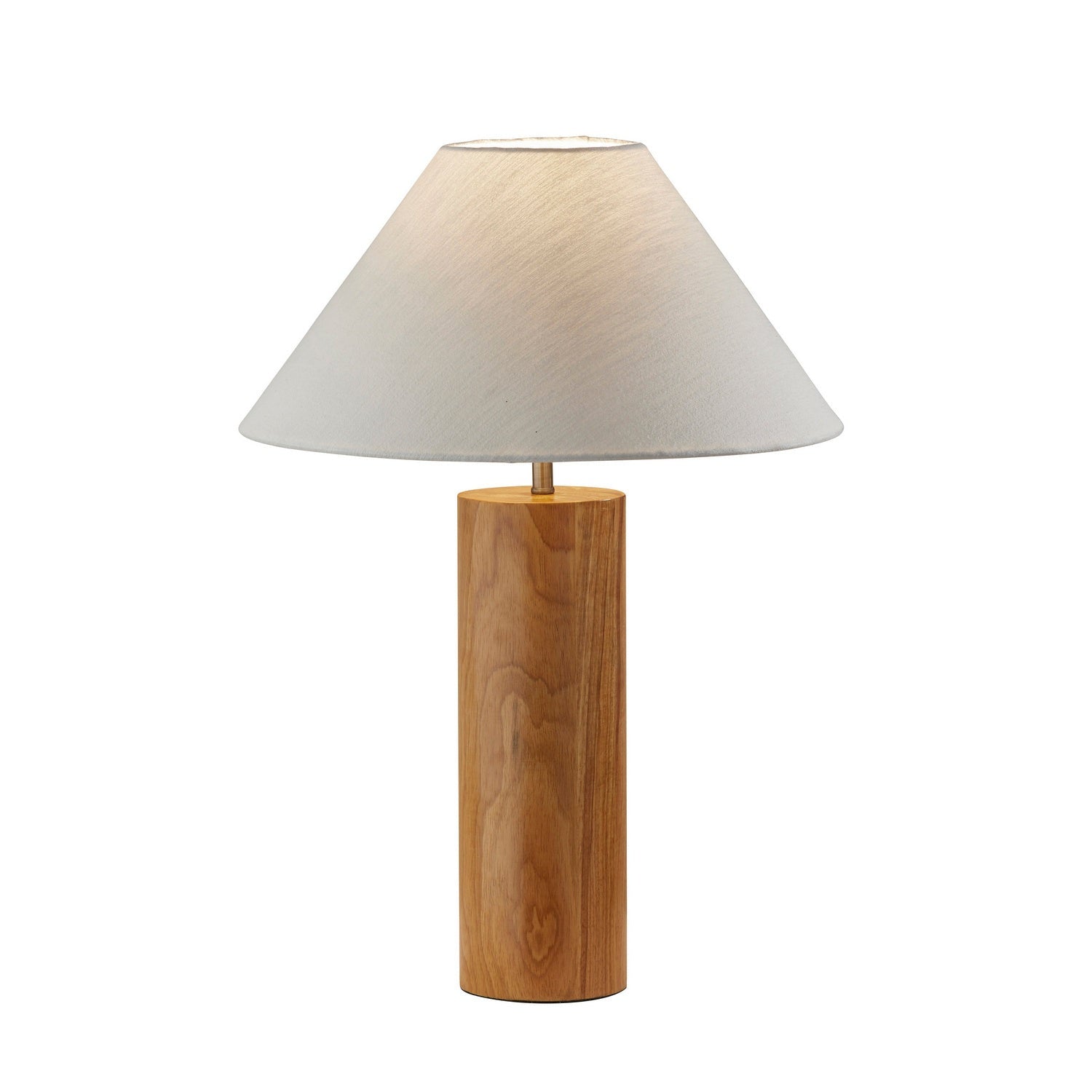 Adesso Home - 1509-12 - Table Lamp - Martin - Natural Oak Wood W. Antique Brass Accent