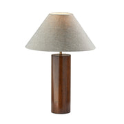Adesso Home - 1509-15 - Table Lamp - Martin - Walnut Poplar Wood W. Antique Brass Accent