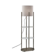 Adesso Home - 1518-22 - Floor Lamp - Norman - Brushed Steel