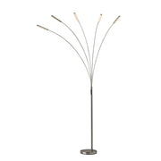 Adesso Home - 2131-22 - LED Arc Lamp - Zodiac - Brushed Steel