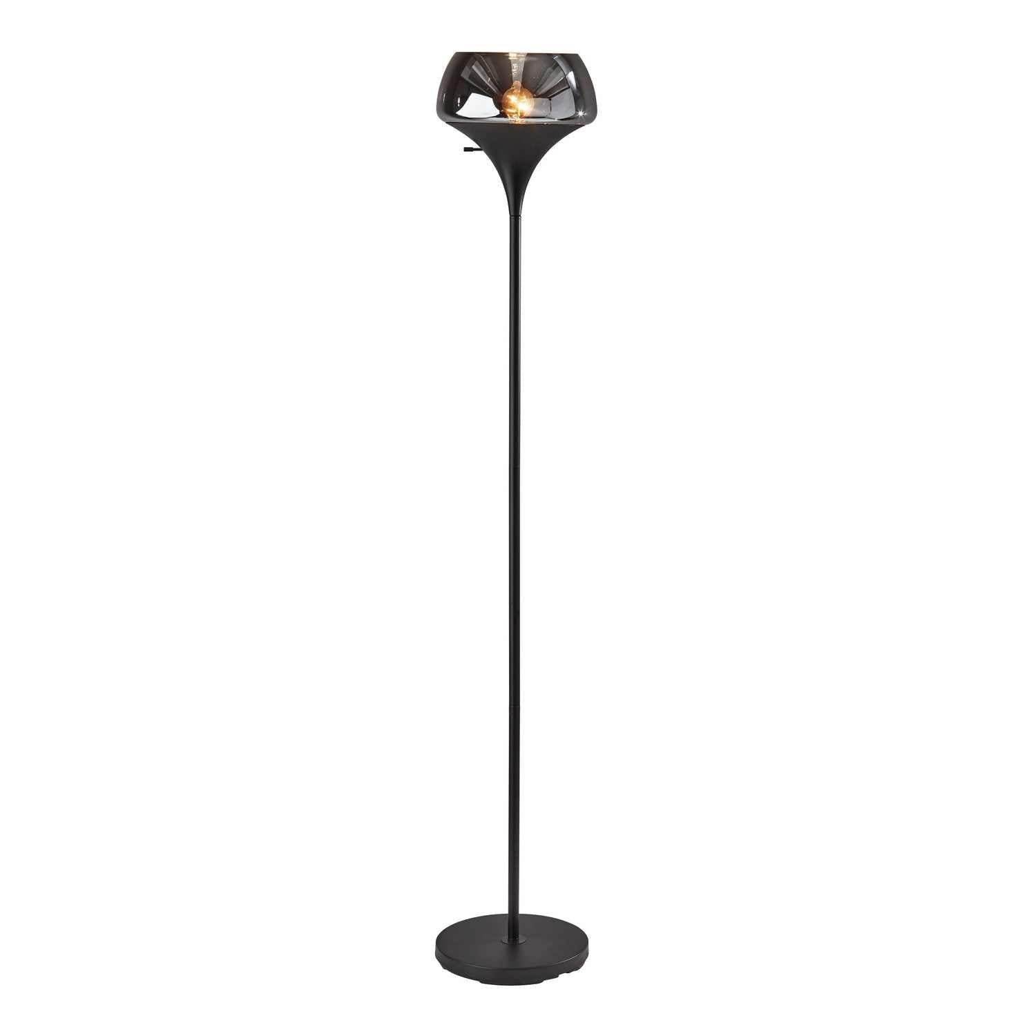 Adesso Home - 2144-01 - Torchiere - Eliza - Black