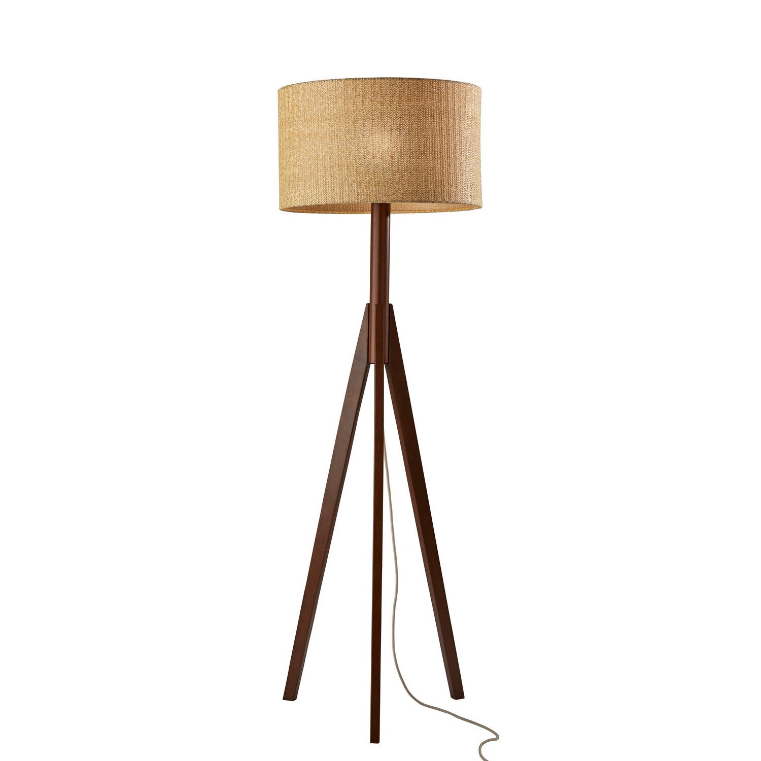 Adesso Home - 3208-15 - Floor Lamp - Eden - Walnut Rubberwood