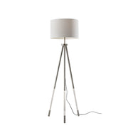 Adesso Home - 3549-22 - Floor Lamp - Della - Brushed Steel W. Clear Acrylic Light Up Legs