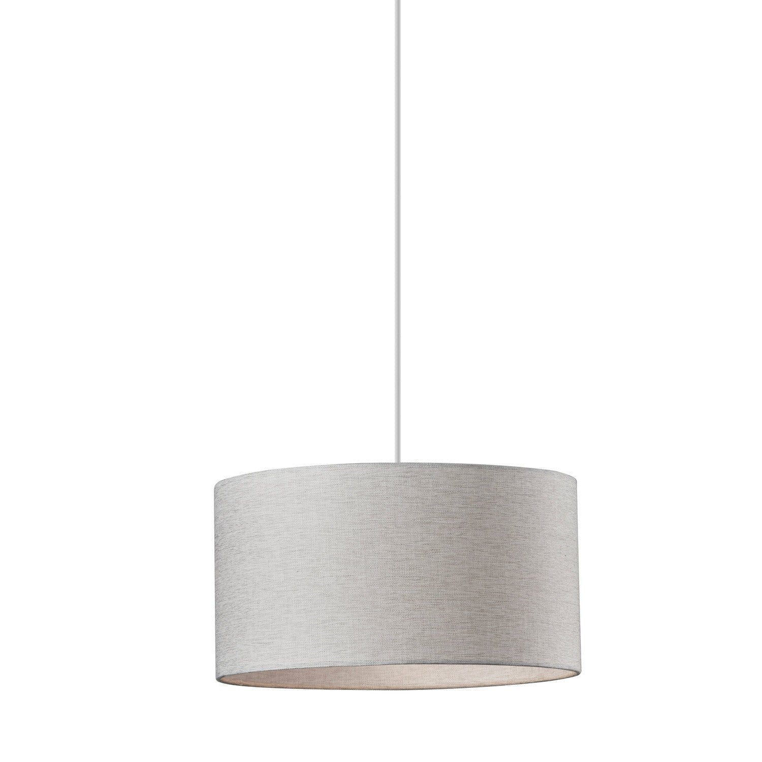 Adesso Home - 4001-02 - One Light Pendant - Harvest - White Textured Fabric