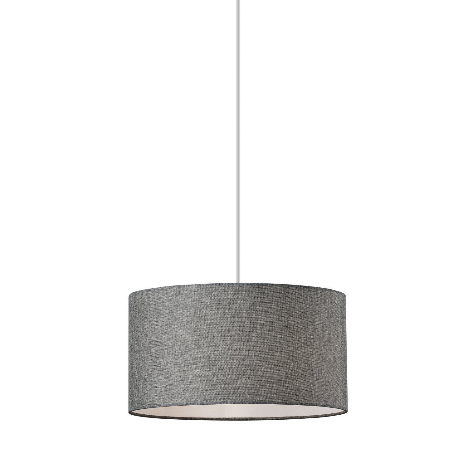 Adesso Home - 4001-03 - One Light Pendant - Harvest - Grey Textured Fabric